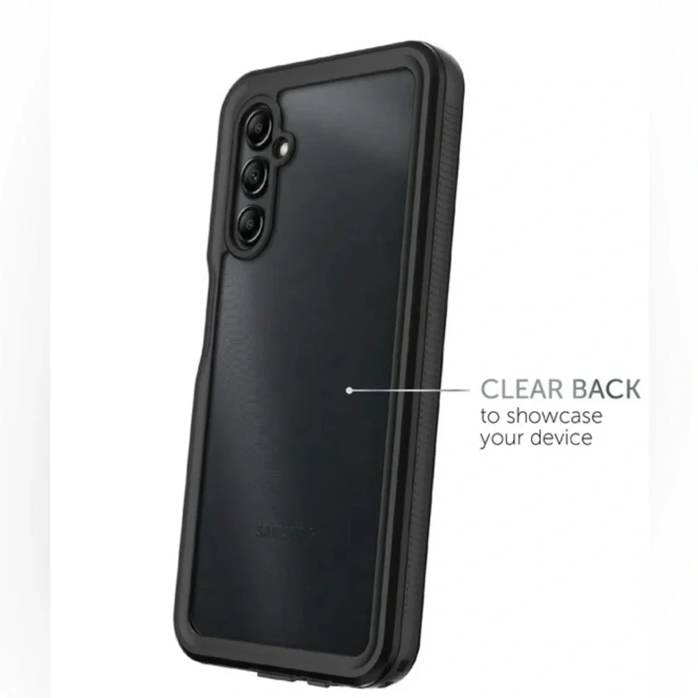 Samsung Galaxy A14 5G Tidal Waterproof Case - Dark Gray/Black New